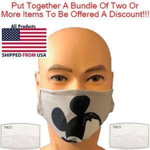 Washable Face Mask Mickey Mouse #08 - 2 Filters